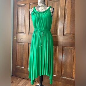 Cable & Gauge Vibrant Green High Low Dress